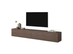 Selsey TV-Hängeboard Bisira 200 cm Holzoptik Nussbaum* TV-Wände
