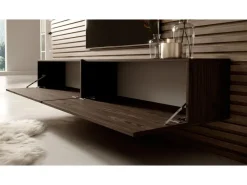 Selsey TV-Hängeboard Bisira 200 cm Holzoptik Nussbaum* TV-Wände