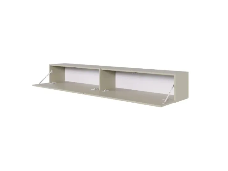Selsey TV-Hängeboard Bisira mit Gravur 200 cm Kaschmirgrau* TV-Wände