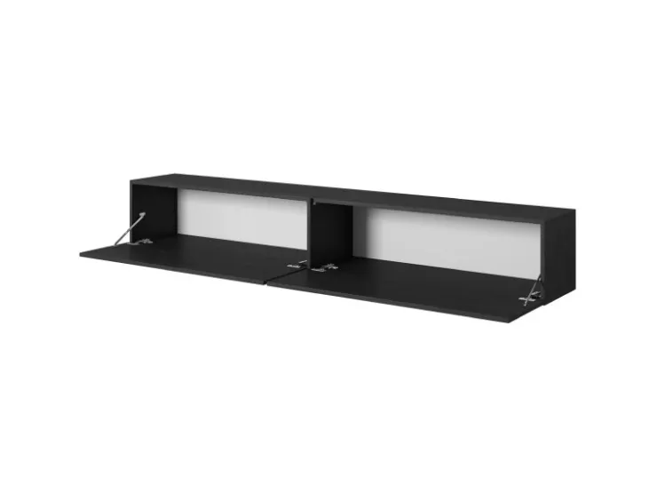 Selsey TV-Hängeboard Bisira 200 cm Holzoptik Esche Schwarzgrau* TV-Wände