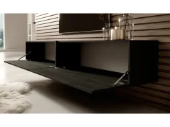 Selsey TV-Hängeboard Bisira 200 cm Holzoptik Esche Schwarzgrau* TV-Wände
