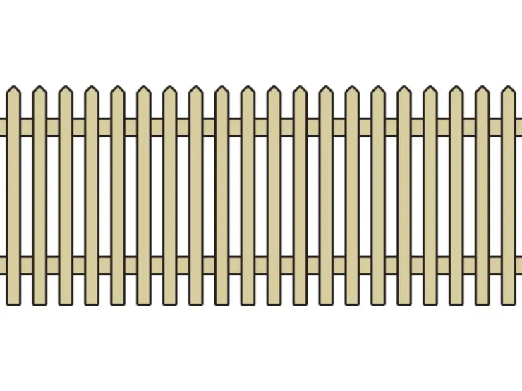 Senkrechtzaun 250 cm x 100 cm