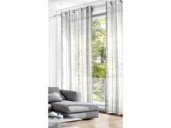 Sehlbach Ösenschal Ferrara Silber 245 cm x 135 cm* Vorhänge|Gardinen