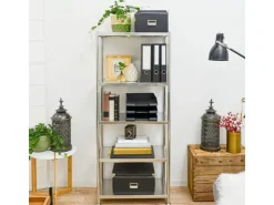 shelfr Schwerlast Edelstahl Regal mit 5 Ebenen 61 x 36 x 145 cm bis 60kg* Regalsysteme