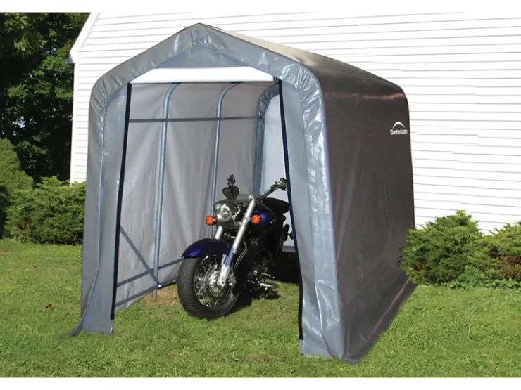 Shelter Logic ShelterLogic Foliengerätehaus 5,4 m² Grau 180 cm x 300 cm