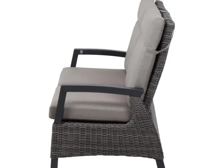 Siena Garden 2er Sofa Corido Charcoalgrey 83 cm x 146 cm x 101 cm