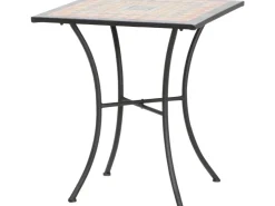 Siena Garden Gartentisch Prato Rechteckig Schwarz 64 cm x 64 cm* Mosaik