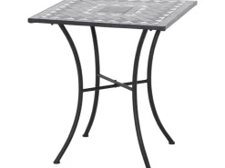 Siena Garden Gartentisch Como Quadratisch Grau 60 cm x 60 cm* Mosaik