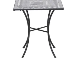 Siena Garden Gartentisch Como Quadratisch Grau 60 cm x 60 cm* Mosaik