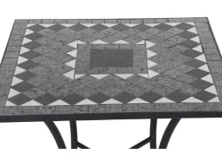 Siena Garden Gartentisch Como Quadratisch Grau 60 cm x 60 cm* Mosaik