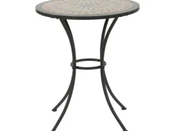 Siena Garden Gartentisch Prato Rund Schwarz Ø 60 cm* Mosaik