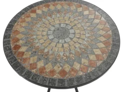 Siena Garden Gartentisch Prato Rund Schwarz Ø 60 cm* Mosaik