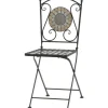 Siena Garden Klappsessel Prato Eisen 37 cm x 36 cm x 90 cm Schwarz Mosaik