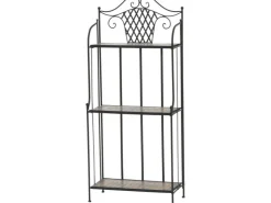 Siena Garden Regal Prato 63 cm x 29 cm x 142 cm Schwarz Mosaik* Mosaik|Weitere Regale