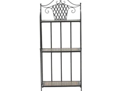 Siena Garden Regal Prato 63 cm x 29 cm x 142 cm Schwarz Mosaik* Mosaik|Weitere Regale