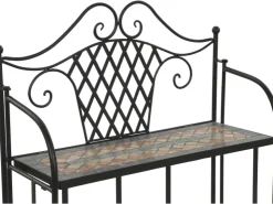 Siena Garden Regal Prato 63 cm x 29 cm x 142 cm Schwarz Mosaik* Mosaik|Weitere Regale