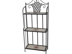 Siena Garden Regal Stella 63 cm x 29 cm x 142 cm Bunt Mosaik