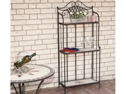 Siena Garden Regal Stella 63 cm x 29 cm x 142 cm Bunt Mosaik