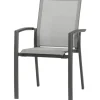 Siena Garden Stapelsessel Velia Alu 56 cm x 66 cm x 89 cm Anthrazit* Stühle