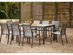 Siena Garden Stapelsessel Velia Alu 56 cm x 66 cm x 89 cm Anthrazit* Stühle