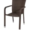 Siena Garden Stapelsessel Minas Braun 60 cm x 56 cm x 83 cm