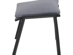 Siena Garden Valencia Hocker Matt Anthrazit-Salt & Pepper Gestell Aluminium