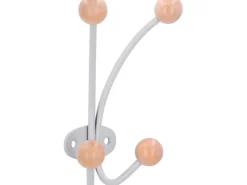 Siro Garderobenhaken 1292 Metall Silbergrau Ahorn* Garderoben