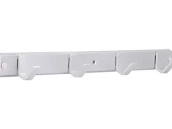 Siro Hakenleiste 2083 Aluminium Natur Matt Länge 450 mm 4 Haken