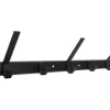 Siro Hakenleiste 1674 Metall Uni Schwarz Matt Länge 553 mm 5 Haken