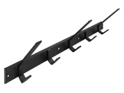 Siro Hakenleiste 1674 Metall Uni Schwarz Matt Länge 553 mm 5 Haken