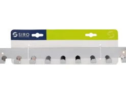 Siro Hakenleiste 1603 Metall Länge 366 mm 9 Haken