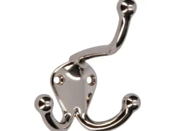 Siro Huthaken 581 Metall Nickelfarben Glänzend Lochabstand 23 mm