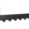 Siro Türgarderobe 1977 Metall Uni Schwarz Matt Länge 375 mm 6 Haken