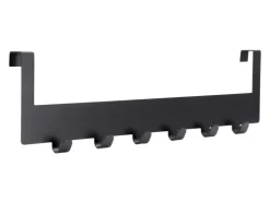Siro Türgarderobe 1977 Metall Uni Schwarz Matt Länge 375 mm 6 Haken