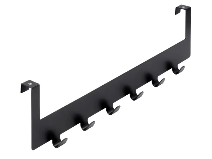 Siro Türgarderobe 1977 Metall Uni Schwarz Matt Länge 375 mm 6 Haken