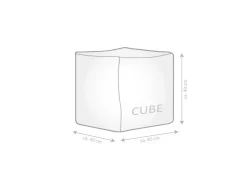 Sitting Point Hocker Cube Bricks 60 l Bunt