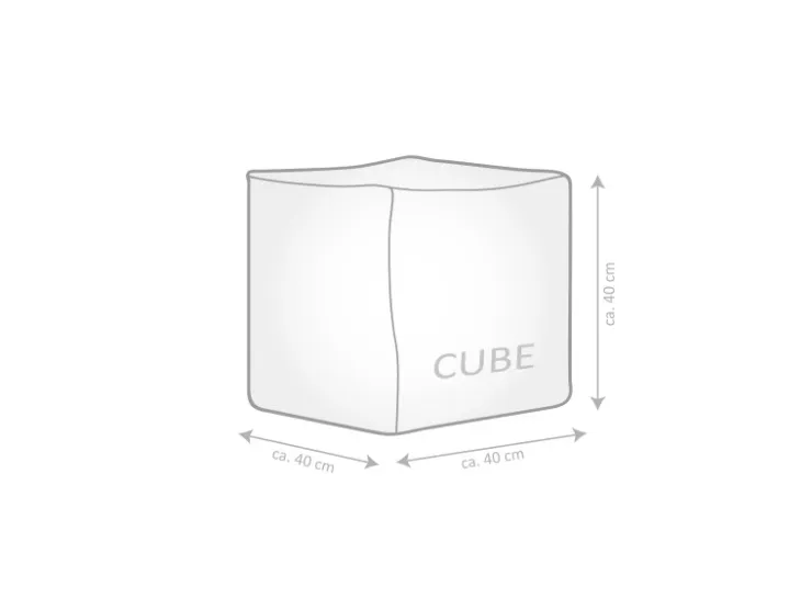 Sitting Point Hocker Cube Scuba 60 l* Sitzsäcke