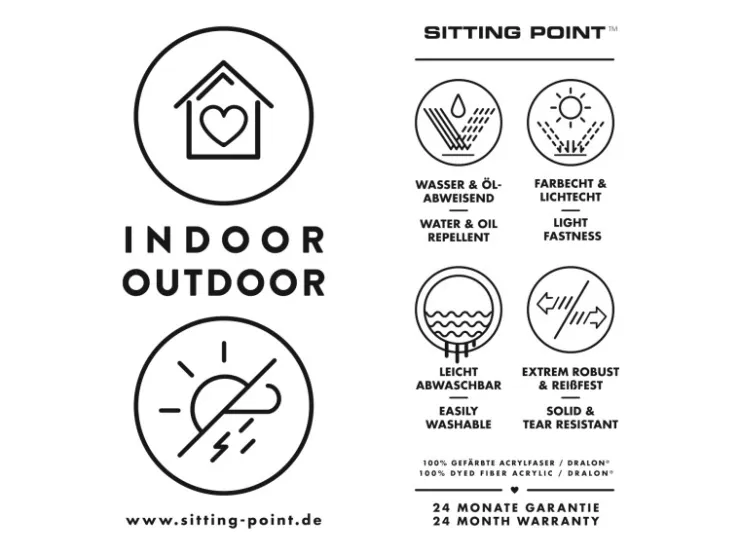 Sitting Point Hocker Outside 120 l* Sitzsäcke