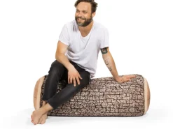 Sitting Point Hocker Wood 100 l Natur Holzoptik-Muster* Hocker|Sitzsäcke