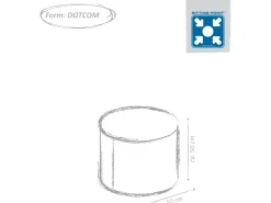 Sitting Point Hocker Wood 100 l Natur Holzoptik-Muster* Hocker|Sitzsäcke