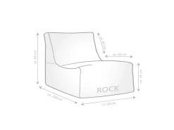 Sitting Point Sessel Santorin Rock 280 l Streifen-Muster