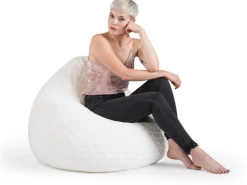 Sitting Point Sitzsack BeanBag Fluffy 220 l Herz-Muster* Sitzsäcke