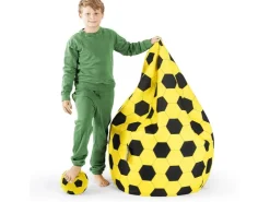 Sitting Point Sitzsack BeanBag Fankurve 220 l Fußball-Muster* Sitzsäcke