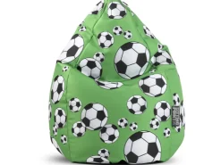 Sitting Point Sitzsack BeanBag Kicker 120 l Grün Fußball-Muster