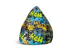 Sitting Point Sitzsack BeanBag Cool 220 l Gelb Bunt* Hocker|Sitzsäcke