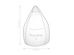 Sitting Point Sitzsack BeanBag Cool 220 l Gelb Bunt* Hocker|Sitzsäcke