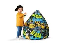 Sitting Point Sitzsack BeanBag Cool 220 l Gelb Bunt* Hocker|Sitzsäcke
