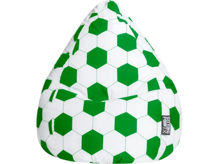 Sitting Point Sitzsack BeanBag Fankurve 220 l Fußball-Muster