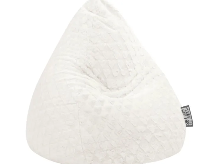 Sitting Point Sitzsack BeanBag Fluffy 120 l Herz-Muster