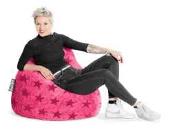 Sitting Point Sitzsack BeanBag Fluffy 220 l Sternen-Muster